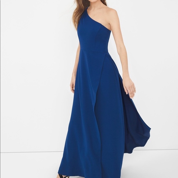 White House Black Market Dresses & Skirts - WHBM One-Shoulder Gown